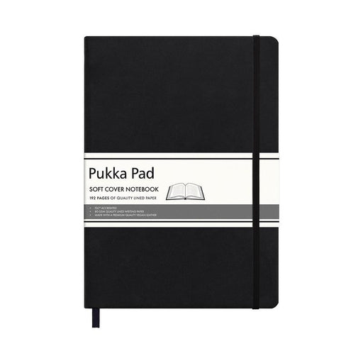 Pukka Soft Cover Lined Notebook 204 x 285mm Black P6980SCN_1