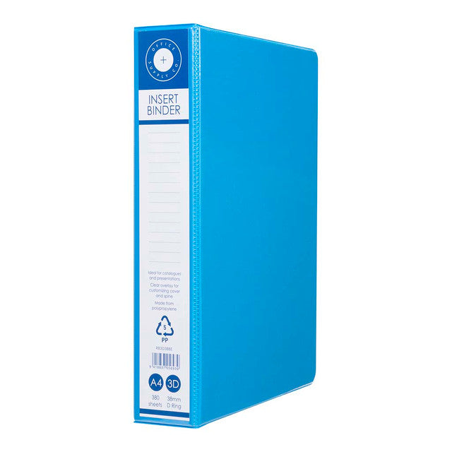 OSC Insert Binder A4 3D 38mm Blue