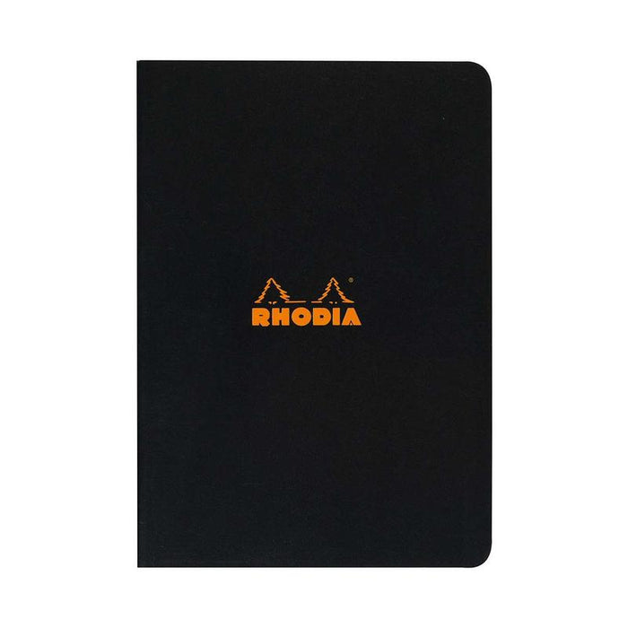 Rhodia Classic Notebook Stapled A4 Lined Black C119169C_1