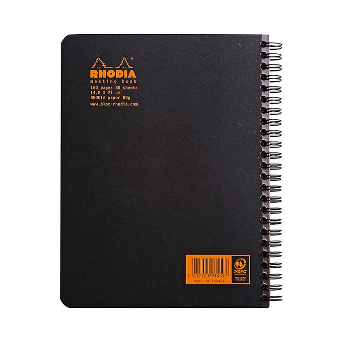 Rhodia Meeting Book Spiral A5+ Black C193419C_3