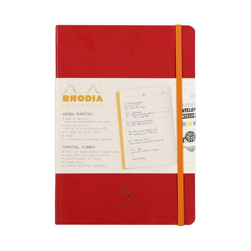 Rhodia Perpetual Diary A5 Poppy C117193C_1