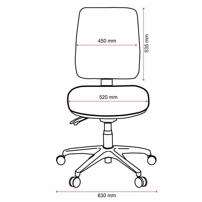 Buro Roma 2 Lever High Back Office Chair 216