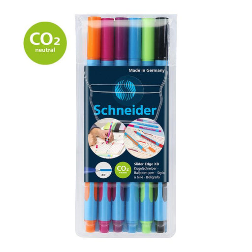 Schneider Ballpoint Pen Slider Edge XB Assorted Wallet 6 pieces S152276_1