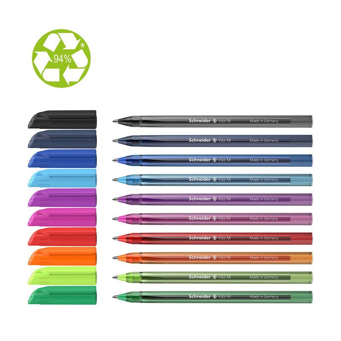 Schneider Ballpoint Pen Vizz Medium Assorted Wallet 10 pieces S102290_3