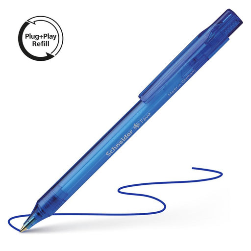 Schneider Fave Blue Ballpoint Pen Medium S130403_1