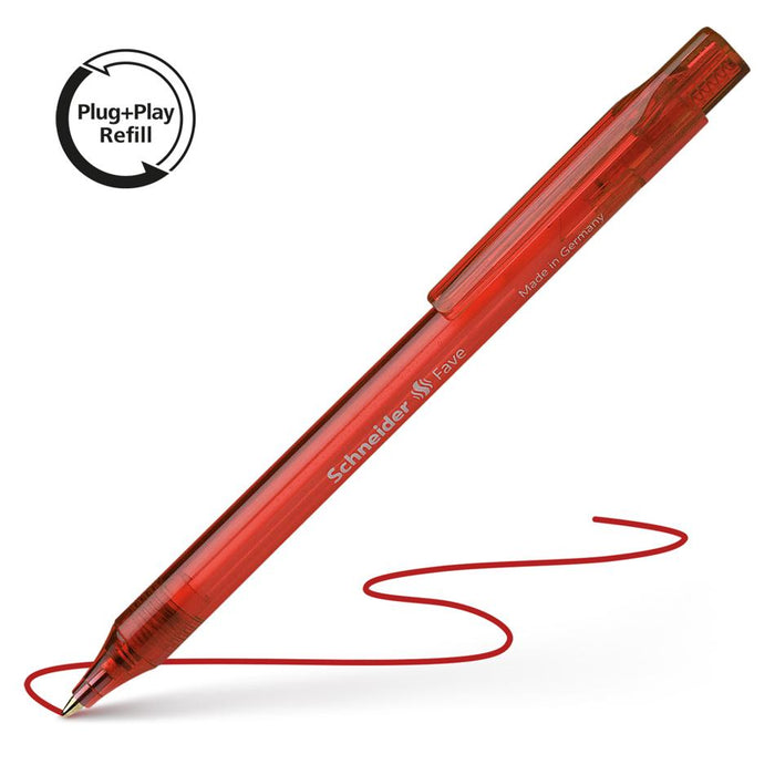 Schneider Fave Red Ballpoint Pen Medium Tip S130402_1