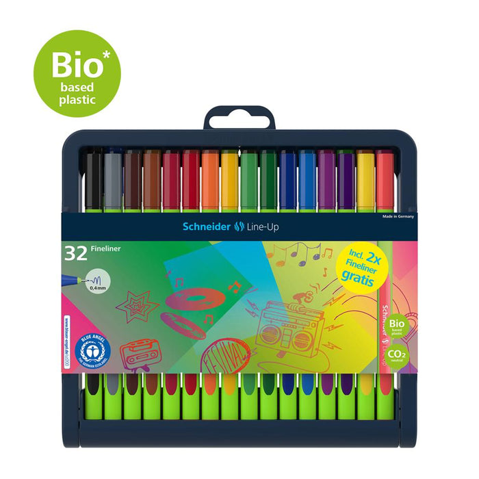 Schneider Fineliner 0.4mm Pencil Case with 32 Colors S191091_1