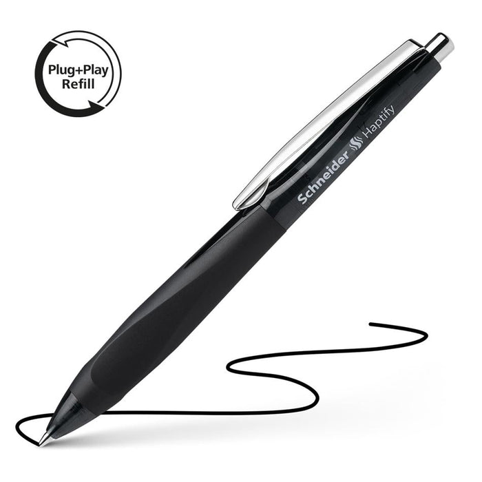 Schneider Haptify Medium Ballpoint Pen Black Ink S135301_1