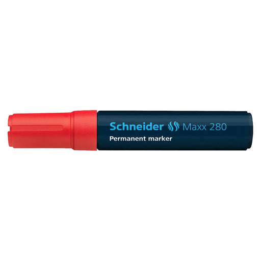 Schneider Maxx 280 Red Permanent Marker, Chisel Tip, 4-12mm_1