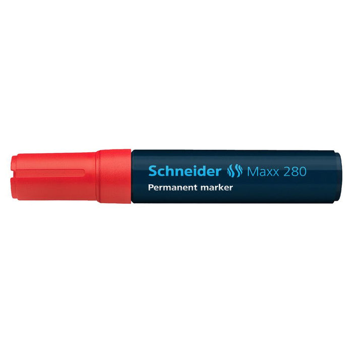 Schneider Maxx 280 Red Permanent Marker, Chisel Tip, 4-12mm_1