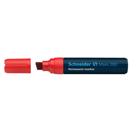 Schneider Maxx 280 Red Permanent Marker, Chisel Tip, 4-12mm_2