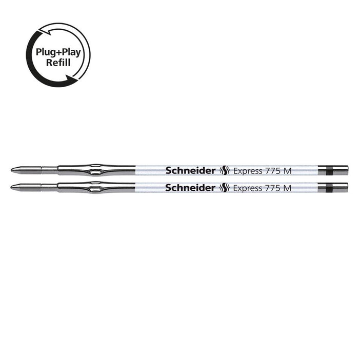 Schneider Medium Black Ink Refill Blister 2-Pack S77120_1