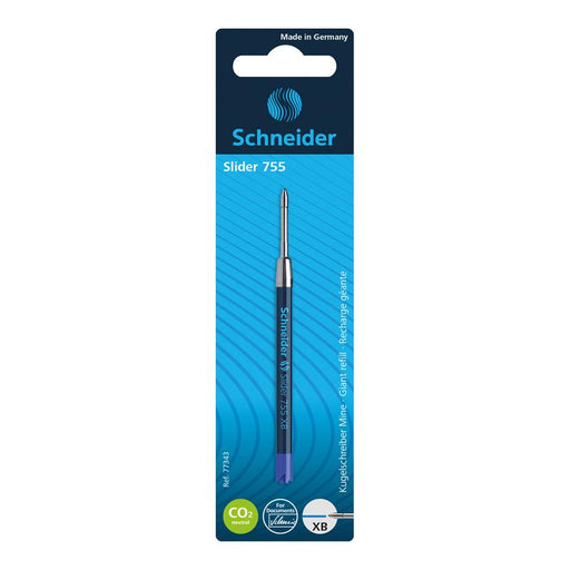 Schneider Pen Refill Ballpoint 755 Extra Broad Blue 1 piece (Fits Parker) S77343_2