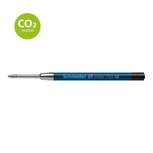 Schneider Pen Refill Ballpoint 755 Medium Black 1 piece (Fits Parker) S77170_1