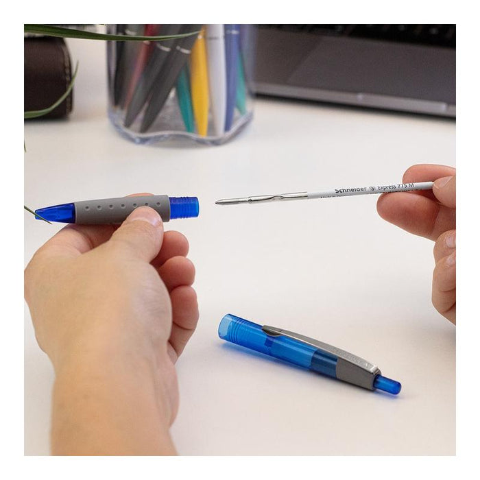 Schneider Pen Refill Ballpoint 755 Medium Blue 1 piece (Fits Parker) S77171_3