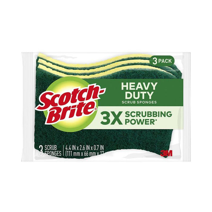 Scotch-Brite Heavy Duty Scrub Sponge, Pack of 3 11329_1