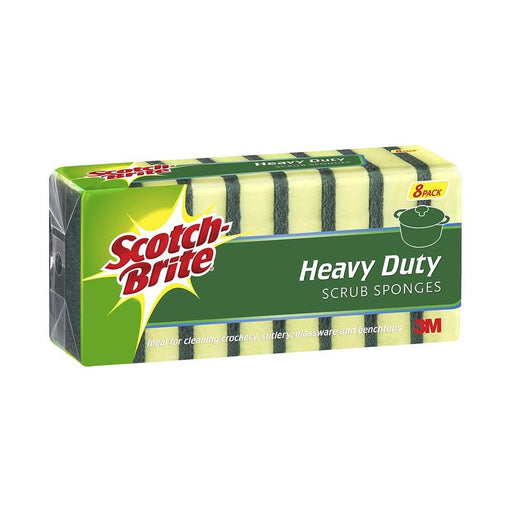 Scotch-Brite Heavy Duty Scrub Sponge, Pack of 8 11321_1