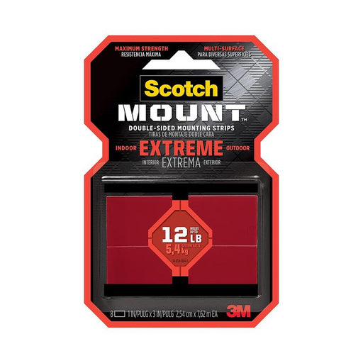 Scotch Extreme Mounting Strips 414H-ST 2.5x7.6cm, Pack of 8 11255_1