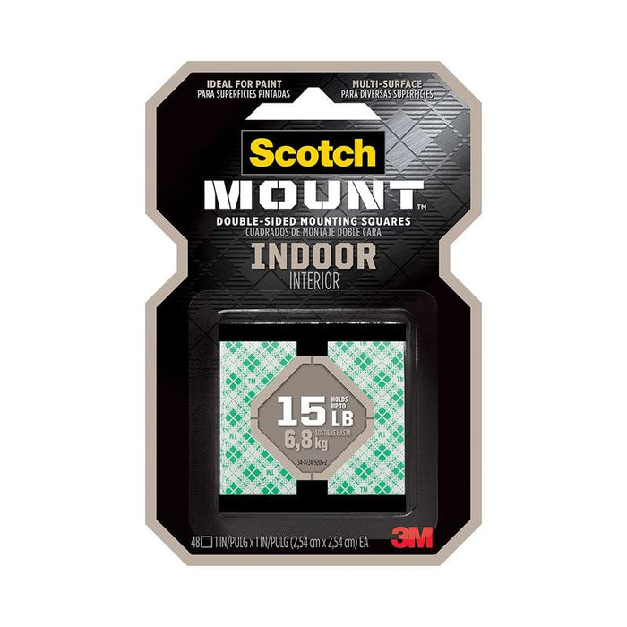 Scotch Mounting Squares 111H-SQ-48 Indoor 25mm, Pack of 48 10688_1