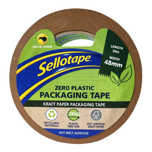 Sellotape Kraft Paper Packaging Tape 48mm x 50m Eco-Friendly_1