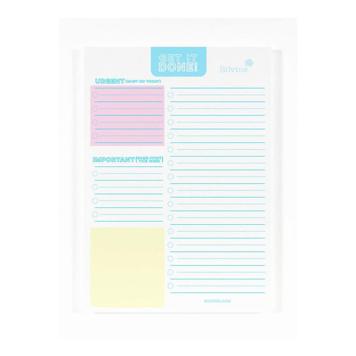 Silvine Get It Done A5 Planner Pad 60 Sheets SILVINE223_1