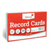 Silvine Record Cards 8x5 Ruled White 585W_2