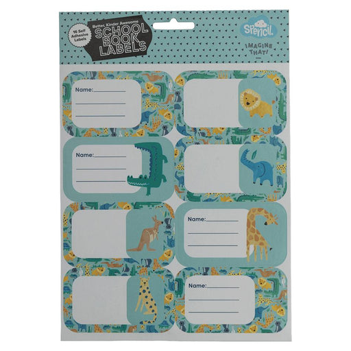 Spencil Safari Puzzle Name & Subject Labels 16 Pack_1