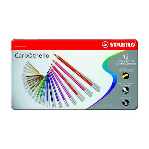 Stabilo COthello Pastel Pencils Assorted Tin 12 Pack_1
