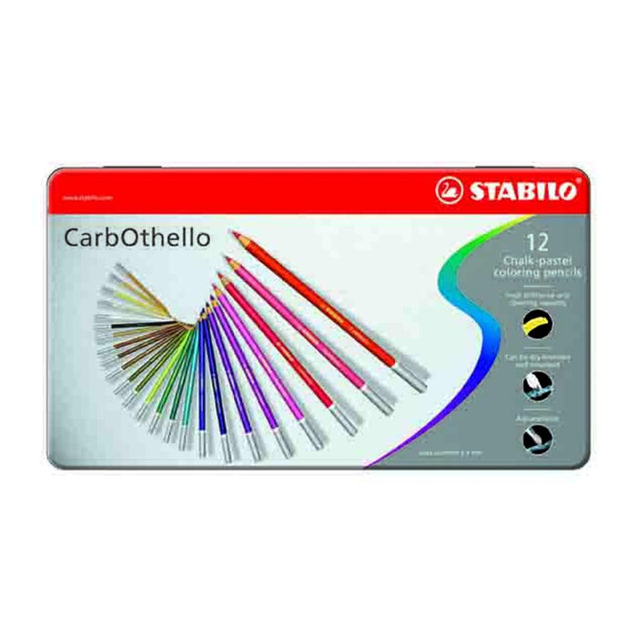 Stabilo COthello Pastel Pencils Assorted Tin 12 Pack_1