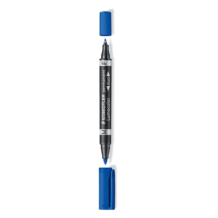 Staedtler Lumocolor Duo Perm Marker Blue