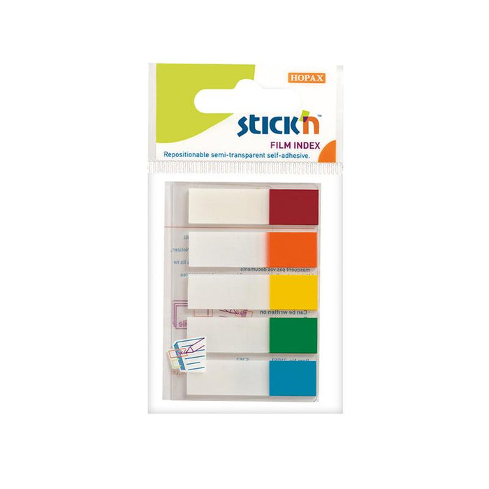 Stick'n Neon Film Index Flags 45x12mm, 100 Flags, 5 Colors_1