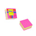 Stick'n Note Cube 51x51mm 250 Sheets Neon & Pastel Mix Magenta Front 200976_1