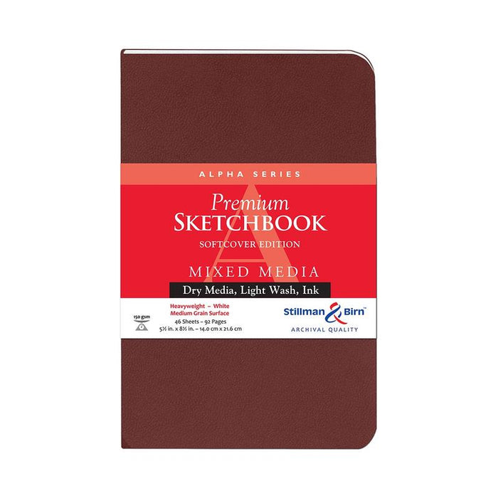 Stillman & Birn S&B Alpha Sketchbook Softcover White 150g 14x21.6cm 46sh C101580PSBC_1