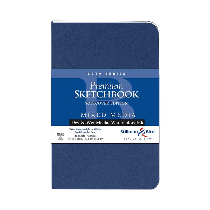 Stillman & Birn S&B Beta Sketchbook Softcover White 270g 14x21.6cm 26sh C301580PSBC_1
