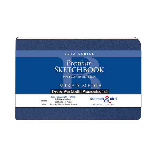 Stillman & Birn S&B Beta Sketchbook Softcover White 270g 21.6x14cm 26sh C301581LSBC_1