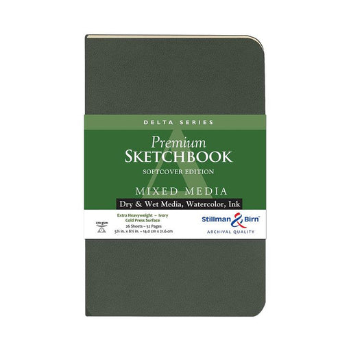 Stillman & Birn S&B Delta Sketchbook Softcover Ivory 270g 14x21.6cm 26sh C501580PSBC_1