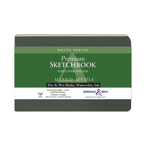 Stillman & Birn S&B Delta Sketchbook Softcover Ivory 270g 21.6x14cm 26sh C501581LSBC_1