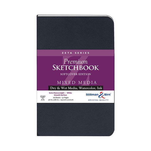 Stillman & Birn S&B Zeta Sketchbook Softcover White 270g 14x21.6cm 26sh C901580PSBC_1
