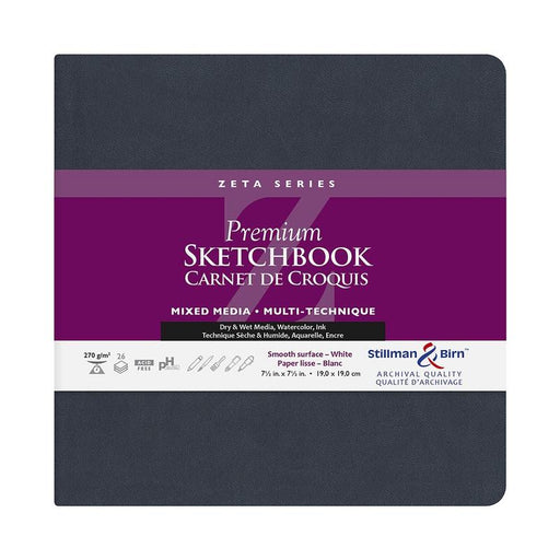 Stillman & Birn S&B Zeta Sketchbook Softcover White 270g 19x19cm 26sh C901750SSBC_1