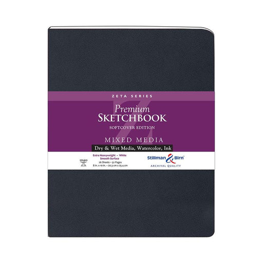 Stillman & Birn S&B Zeta Sketchbook Softcover White 270g 20.3x25.3cm 26sh C901810PSBC_1