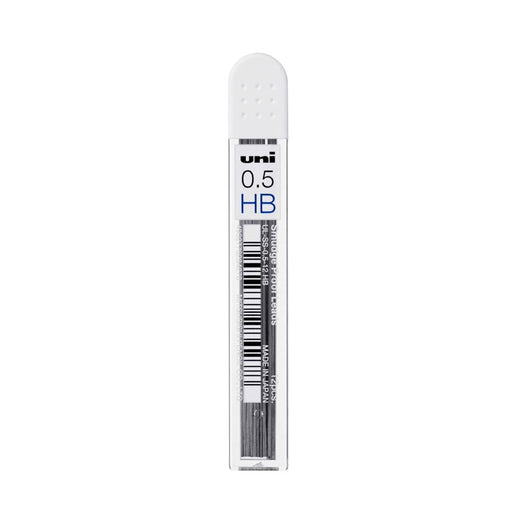 Uni 0.5mm HB Mechanical Pencil Leads Pk12 - Smudge Proof_1