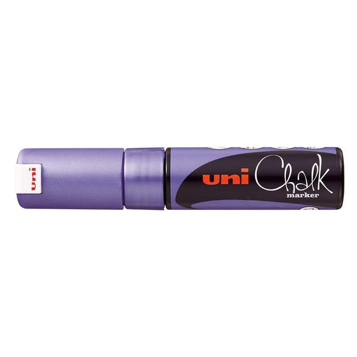 Uni 8mm Chisel Tip Liquid Chalk Marker Metallic Violet_1