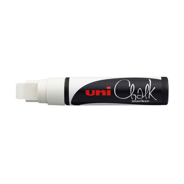 Uni Chalk Marker 15mm Chisel Tip White PWE-17K_2