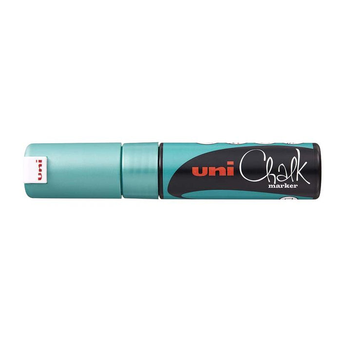Uni Chalk Marker 8.0mm Chisel Tip Metallic Green PWE-8K 249294_1
