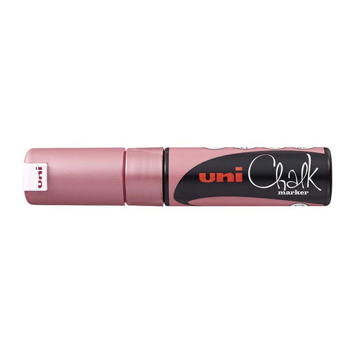 Uni Chalk Marker 8.0mm Chisel Tip Metallic Red PWE-8K 249291_1