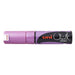 Uni Chalk Marker 8mm Chisel Tip Metallic Pink PWE-8K_1