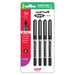Uni Eye 0.5mm Micro Rollerball Pens Black Pk4 250351_1