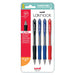 Uni Laknock 0.7mm Fine Retractable Pen Assorted Pk4_1