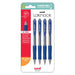 Uni Laknock 0.7mm Retractable Blue Pens Pk4 250334_1