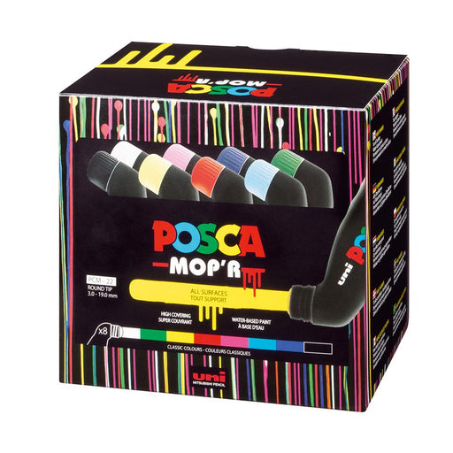 Uni MOP'R Paint Marker Set 8 Colors 3-19mm PCM-22_1